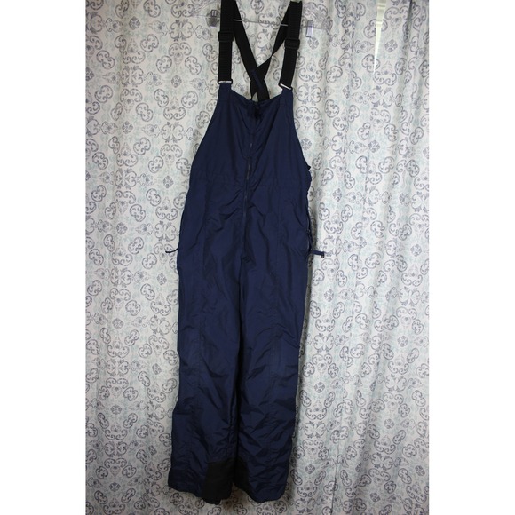 Columbia Womens XL Navy Ski Snow Pants Bibs‎ Bib Snowboard Overalls Snowsuit